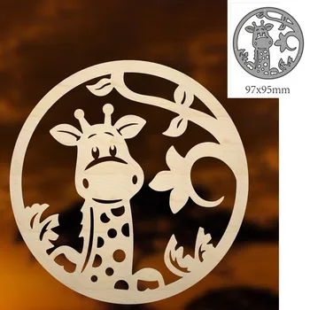 Rezanie kovov Zomrie Zviera žirafa Dekorácie Zápisník Papier Plavidlá Nôž Plesne Čepeľ Punč Blany