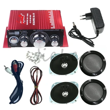 Doprava zadarmo, Hi-Fi Audio Stereo Zosilňovač, Arkádovej Hry, Audio Kit 4 palcový Reproduktor pre Raspberry Pi Multi Hra PCB Pinball Stroj
