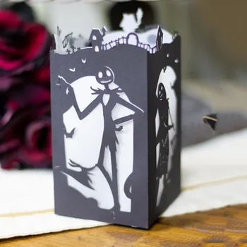 Halloween Box Die Rez Rezanie Kovov Znížiť Tekvica Ghost Lantern 3D Album Paper Craft Ručné Karty Punč Umenie Nôž Fréza Zomrieť