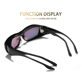 SIMPRECT Krátkozrakosť Polarizované slnečné Okuliare Pre Mužov 2022 Luxusné Značky Dizajnér Obdĺžnik Slnečné Okuliare Retro Nočné Videnie Námestie oculos