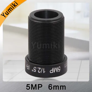 Yumiki 5.0 Megpixel M12 MTV 6 mm 5MP HD CCTV Kamera, Objektív, IR HD Ochrana Objektívu Pevný Iris