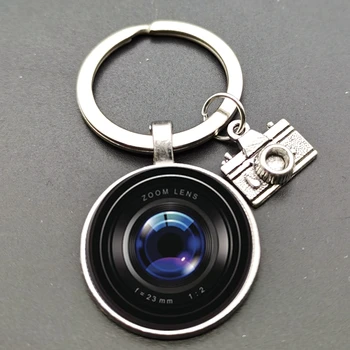 Objektív Fotoaparátu Fotograf Dome Keychain High-kvalitné Sklo Kusov Osobné Šperky, Darčeky pre Priateľov