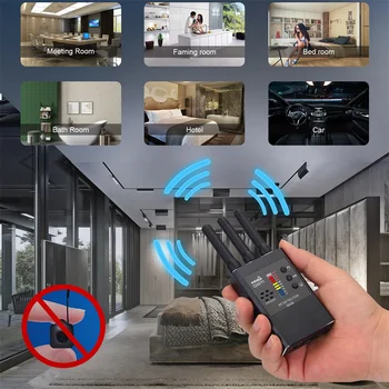 Anti-Spy GPS Bezdrôtového Signálu, Automatický Detektor Finder Frekvenčné Skenovanie Kamera Detektor GSM Audio Chybu Finder RF Signál TrackerG738