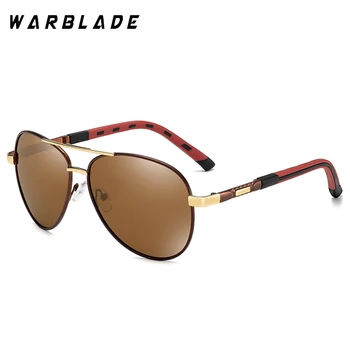 WarBLade Klasické Pilot Polarizované slnečné Okuliare Mužov Jazdy Slnečné Okuliare Módne Ženy Okuliare Kvalitné Mužskej UV400 Kovové Okuliare