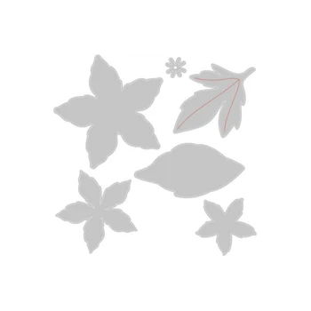 Kvet a list rezanie kovov formy, používajú pre DIY kartón fotoalbum papier karty plavidlá, razba plesní