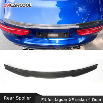 Carbon Fiber Zadné Pery Spojler pre Jaguar XE Sedan 4-dverový-2018 K Štýl ABS Čierny Kufor Výbava Krídla Auto Styling Príslušenstvo