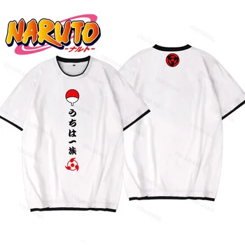Uzumaki Naruto Kurama Bavlna T-shirt Bolesť Akatsuki Itachi Sharingan Cosplay Uchiha Sasuke Mužov Osobnosti vrchné oblečenie Oblečenie