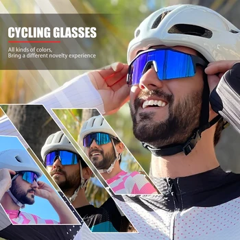 Kapvoe Cyklistické Okuliare Polarizované MTB Cyklistické Okuliare na Bicykel UV400 Vstavané Krátkozrakosť Rám Muži/Ženy Okuliare Vonkajšie Športové Okuliare