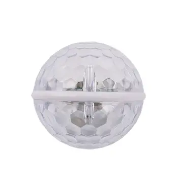 Usb Konektor Farebné Svetlá Auto Žiarovka Led Prenosný Mini Zvuk Kontrolu Automaticky Otáča Magic Ball Bungee Fáze Svetlo