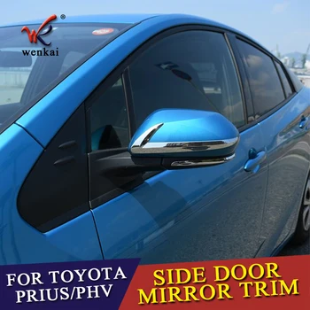 2 ks ABS Chrome Zozadu Bočné Zrkadlo Pokrytie Dekorácie Trim Pre Toyota Prius PHV Auto Príslušenstvo 2016 2017 2018 2019 2020