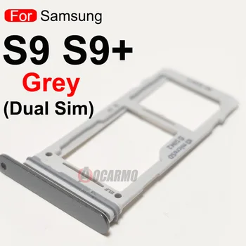 Aocarmo Pre Samsung Galaxy S9 Plus S9+ G965 G965F G965FD G965U Dual Jednej SIM Karte Sim Zásobník Slot pre Kartu Majiteľa