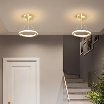 Moderné LED Luster Svetlá Úspory Energie Kovaného Železa Luster Kruhu Stropu Visí Lampa Kuchyňa Spálňa Osvetlenie Zariadenie