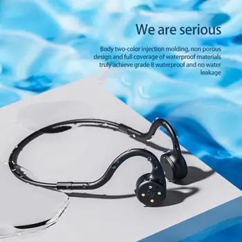 Nové 2022 X5 Kostné Vedenie Plávanie Slúchadlá Bezdrôtové Bluetooth Headset 8 gb IPX68 Vodotesný MP3 Prehrávač Hudby Potápanie Slúchadlá