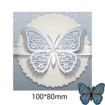 Rezanie kovov Zomrie Motýľ Nový Album papierové Dekorácie Razba DIY Papier Karty Plavidlá 100*80 mm