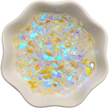 100ks Aurora AB Nechtov Crystal Kamienkami Multi-Tvary Motýľ/Srdce/Geografické Transparentné Manikúra Dekorácie DIY Kamene