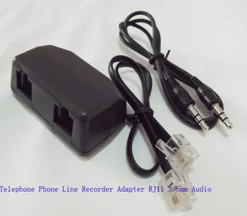 20PCS RJ11 Telefónny Linku Na 3,5 mm Nahrávanie Adaptér, počítač nahrávania pre nahrávanie pero