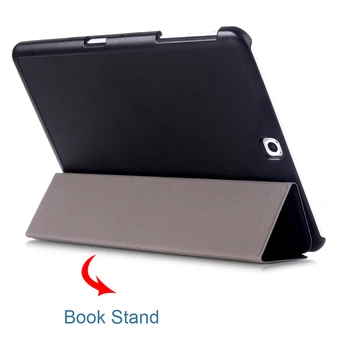 Sanmubaba Prípad Tabletu Samsung Galaxy Tab 9,7 palcový PU Kožené Magnetické Flip Stojan, Kryt Smart Funda SM-T550 T555 P550 P555