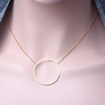 ženy z nehrdzavejúcej ocele náhrdelník žena geometrie dámy prívesok náhrdelník priateľka náhrdelník módny náhrdelník simplicitygift