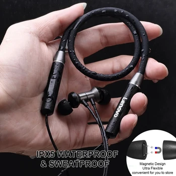 Lenovo HE05 Bluetooth 5.0 Bezdrôtové Slúchadlá In-ear Slúchadiel do uší Magnetické Neckband Headset IPX5 Nepremokavé Šport S Potlačením Hluku