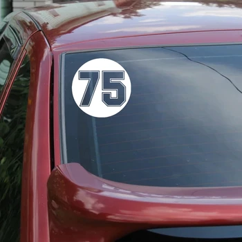CK20246# Rôznych Veľkostiach zábavné vinyl auto nálepky číslo 75 nepremokavé auto odtlačkový nálepky na auto truck nárazníka zadného okna