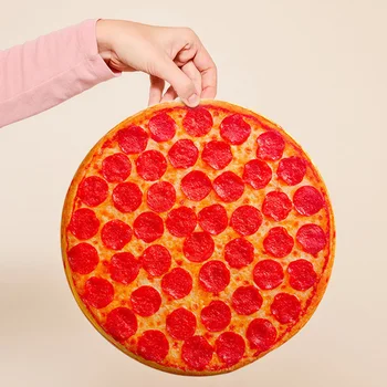 Kreatívne Simulácia Zložité 3D Vankúš Plyšový Vankúš Flapjack Zábavné Pepperoni Pizza Nezdravé Jedlo Lumbálna Tlač Pohode Pizza Zadok Vankúš