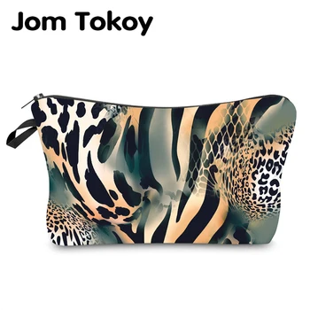Jom Tokoy vodovzdorný make-up taška Leopard Tlač Kozmetická Taška Organizátor Taška Ženy Multifunkčné Krásy Taška hzb972