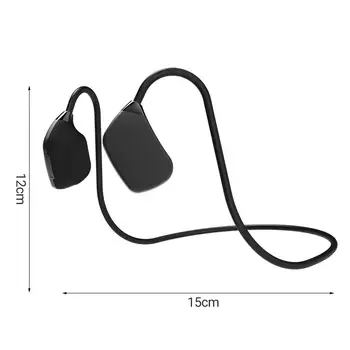 Kostné Vedenie Slúchadlo Nie je In-ear Stereo Surround Bezdrôtové Bluetooth-kompatibilného Headsetu MP3 Prehrávač s Pamäťou pre Beh