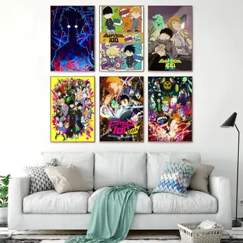 Dav Psycho 100 de anime Dekorácie Umenie Plagátu Wall Art Osobný Darček Moderné Rodinné spálňa Decor 24x36 Plátno Plagáty