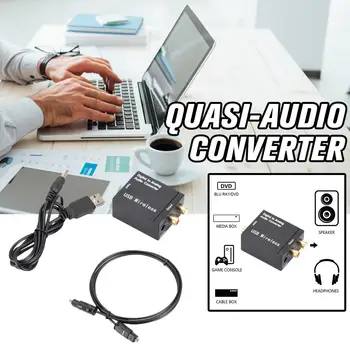 Digitálneho Na Analógový Audio Prevodník Podporu Bluetooth Signál R/L Toslink Koaxiálny DAC RCA Vlákniny Dekodér Pre SPDIF Audio Optický Z7C4