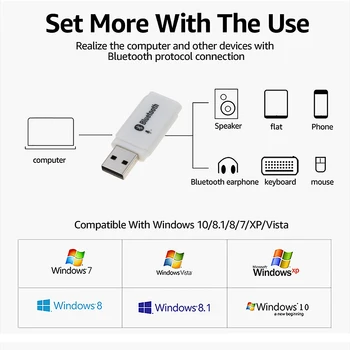 Horúce Bluetooth 5.0 Adaptér USB Pre Počítač PC Bluetooth Reproduktorov Hudba Prijímač USB Adaptér Bluetooth Handsfree Súpravou do Auta