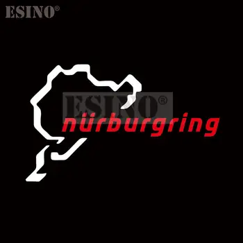 Auto Styling Tvorivé Zábavné Módne Odtlačkový Nurburgring Motor Šport Pretekárske Cestnej PVC 3D Rezbárstvo Nálepky Celé Telo Film, Vinyl