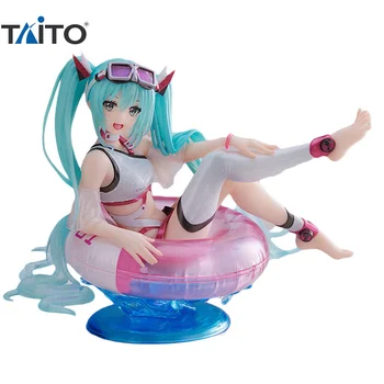 Pôvodné Taito Hatsune Miku Aqua Float Dievča Pool Party 99400 Akcie Obrázok Skutočné Kawaii Figúrky, Kolekcie Model Bábiky Hračky