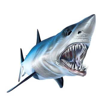 Horúce Zaujímavé Ryby 3D Shark, Auto Nálepky, Motocykel Obtlačky Vinyl Nárazníka KK Nepremokavé PVC Nálepky 11 cm *10 cm