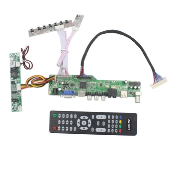 M6V5 LCD TV radič doska s TV AV konektor VGA Audio USB Kompatibilný s HDMI pre 19.5 palcový lcd table 1 440 x 900 MV195WGM-N10 LM195WX1-SLA1