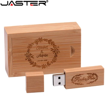JASTER 5 ks/veľa drevené Usb Flash disk zákazníkom zadarmo LOGO pendrive8GB 16GB 32GB U diskov Memory Stick FOTOGRAFOVANIE svadobné dary