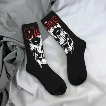 V zime Teplé Harajuku Mužov a Žien Misfits Lebky Ponožky Horor Halloween Priedušná Uprostred Trubice Ponožky