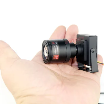 700TVL 6-22mm Varifokálny Objektív Kovové Mini CCTV Kamery 700TVL Manuálne Nastaviteľný Objektív s RCA Adaptér Auto Predbiehanie Fotoaparát