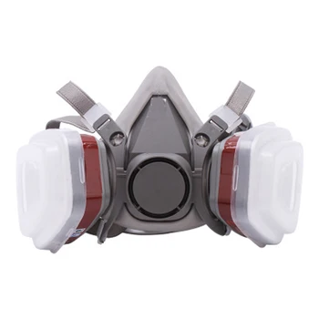 6200 Polovicu Tváre Prachu Plynová Maska, Respirátor Pre Priemyselné Striekacie Chemické Organické Pary S Filtrami Na Ochranu Široko Používané