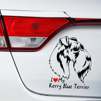 S61221 # Kerry Blue Teriér, Pes Čierny Transparentný Auto Nálepky Vinyl Odtlačkový Nepremokavé Dekoroch pre Motocykel Nárazníka Notebook