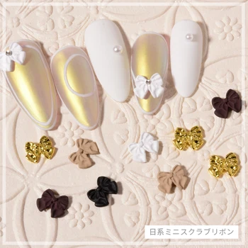 10pcs Mini Luk Nechtov Šperky Japonskom Štýle, Nail Art Dekorácie 3D Roztomilý Bowknots DIY Manikúra Dizajn, Módne Doplnky, 6 Farieb