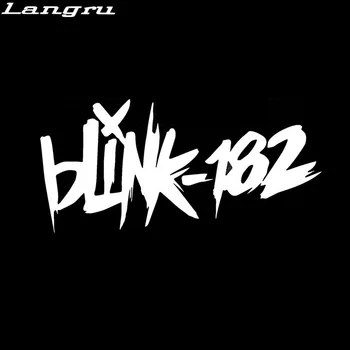 Langru 15.2*7.2 cm Osobné Blink-182 Text Vinyl Grafika odtlačkový aršík Nálepiek Auto Príslušenstvo Jdm
