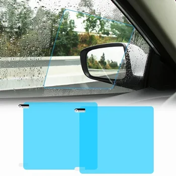 Auto Spätné Zrkadlo Dažďový Film Reflexné Spätné Zrkadlo Vodotesný Film Anti-fog Anti-oslnenia Povodne Dážď Zrkadlo na Celej Obrazovke