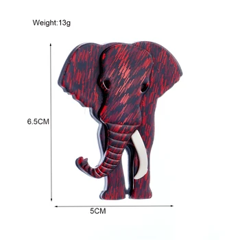 YAOLOGE Hot Predaj Žien Brošňa Akryl Materiál Cute Elephant Tvar Žena Kolíky Brošne Krásne Dievčatá Šperky na Tašky Oblečenie
