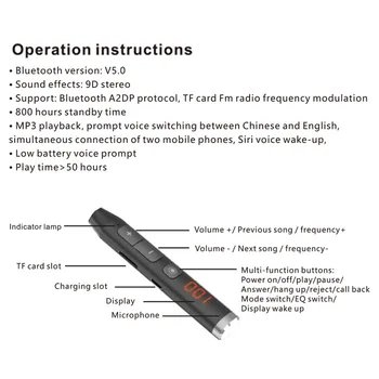 Bluetooth 5.0 Slúchadlá Neckband Pravda Bezdrôtové Slúchadlá LED displej Stereo Športové Magnetické Slúchadlá S Mikrofónom FM rádio Headset