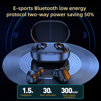 TWS A6 Lite Bluetooth Slúchadlá Bezdrôtové 5.0 Slúchadlá Stereo Headset Športové Slúchadlá Mikrofón S Nabíjanie Box Pre Smartphone