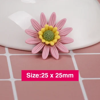1Pcs Živice Kvet Mix Krásne Materiálu, 3D Živicové Ploché Cabochon Embellishment DIY Svadobné Vlásenky Príslušenstvo Zápisník Plavidlá