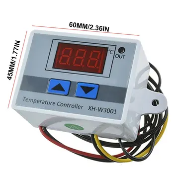 XH-W3001 W3001 Digitálny Regulátor Teploty Relé Výstup 12V 220V Thermoregulator Termostat S Ohrievača a Chladiča Spínača