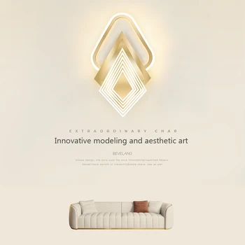 Moderné Tvorivé LED Nočné Nástenné Svietidlo Hotel Pre Domáce Dekorácie Obývacia izba, Spálňa, Schody Nordic Diamond crystal Sconce