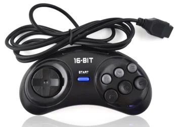 Pre SEGA Genesis Herný ovládač pre 16-bitové rukoväť radič 6 Tlačidlo Gamepad pre SEGA MD Hra Príslušenstvo