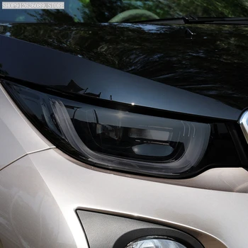 2 Ks Auto Svetlometu Ochranný Film Údené Čierny Odtieň Zábal Vinyl Transparentné TPU Nálepka Pre BMW i3 2013-2021 Príslušenstvo